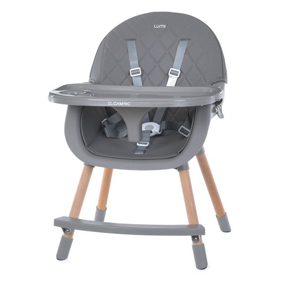 Стульчик для кормления LUMI ME 1111 Gray экокожа | Зображення 5
