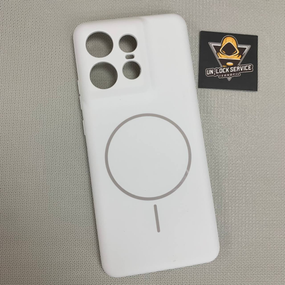 Чохол Motorola Edge 50 Pro MagSafe SoftTouch М'який Протиударний білий