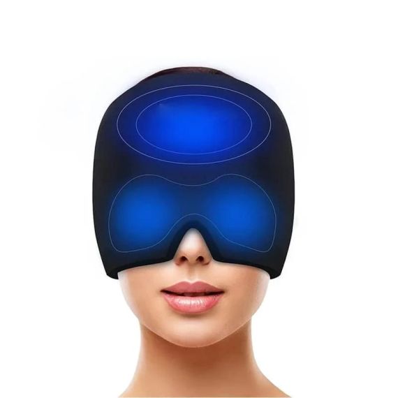 Маска-шапка ThermaxCap гелевая от головной боли/мигрени/стресса/опухших глаз Черный | Зображення 5