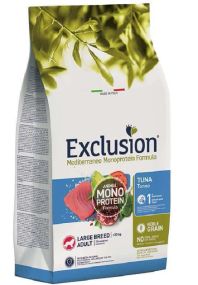 Повнораціонний сухий корм Exclusion Adult Tuna Large Breed з тунцем для дорослих собак великих порід 12 кг