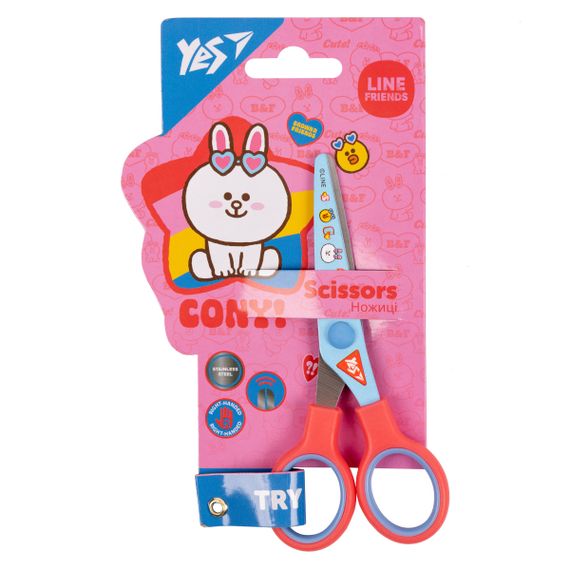 Ножиці канцелярські YES Line friends 480429 13 см