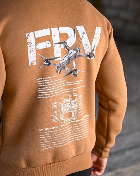 Милитари худи на флисе GENESIS  FPV койот ПП8082 | Зображення 4