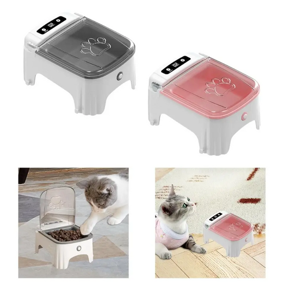 Автоматична годівниця для хатніх тварин, розумна годівниця для собак і кішок, для зручного годування вихованців | Зображення 4