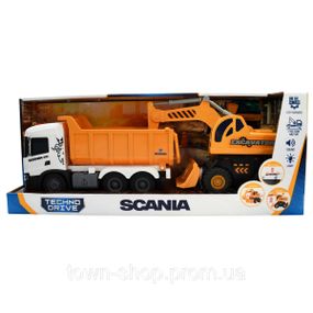 Игровой набор серии 2 in 1 Truck – Самосвал  Scania и экскаватор (свет, звук)