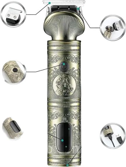 Акумуляторна машинка для стрижки 6в1 з USB XPRO V-106 (234568967_646) | Зображення 8