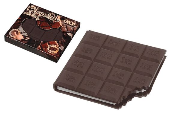Блокнот ZB.12470-19 CHOCOLATE, 100х87мм, 80 аркушів, нелінований, ароматизована Soft touch обкладинка  ZiBi