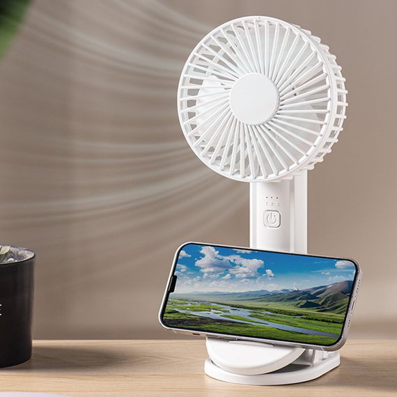 Портативний вентилятор K37 з затискачем 2000mAh White | Зображення 4