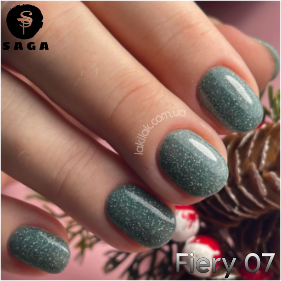 Світловідбиваючий гель-лак SAGA 07 Fiery 9мл
