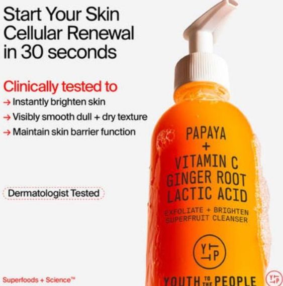 Нежное очищающее средство для умывания Youth To The People Superfruit Gentle Exfoliating Cleanser 30 мл | Зображення 1