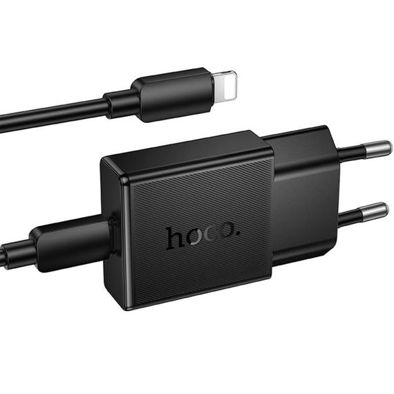 МЗП Hoco N72 Speed ultra-thin PD20W (1USB-C) + кабель Type-C to Lightning Black | Зображення 2