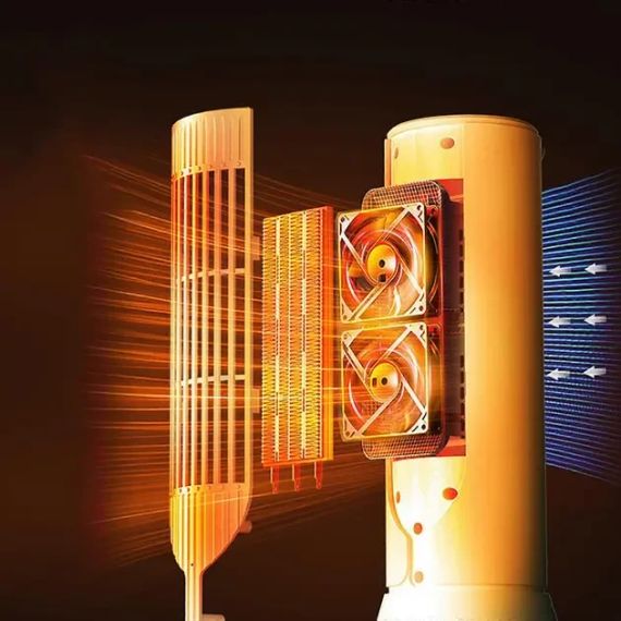 Обігрівач електричний 1200Вт білий (Fl-2564) | Зображення 5