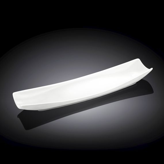 Блюдо фарфоровое Wilmax WL-992622 прямоугольное 30×10 см белое для сервировки и подачи