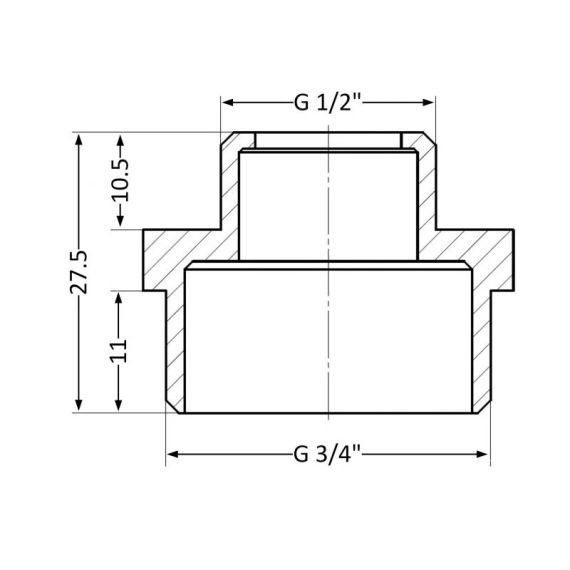 Ниппель Thermo Alliance Standart 1/2"х3/4" НР SD4081520 | Зображення 1