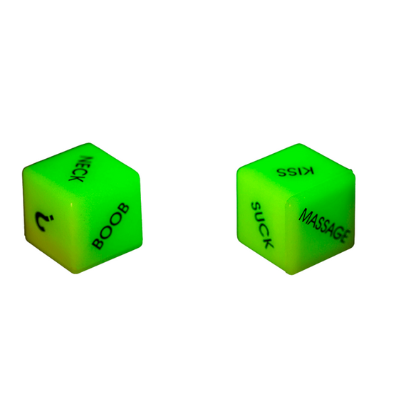 Неонові кубики Love Dice Glow In The Dark, 2 шт. | Зображення 2