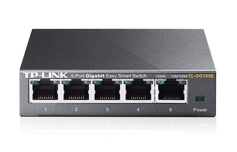 Коммутатор TP-LINK TL-SG105E 5xGE EasySmart Метал. Корпус (TL-SG105E)