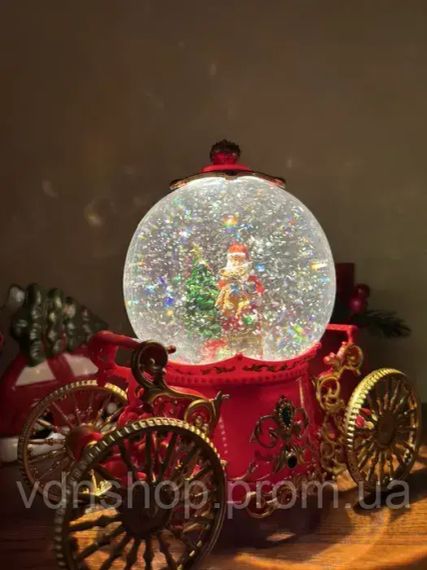 Снежный шар "Карета" с автоподдувом, LED и музыкой (SH2501) | Зображення 1