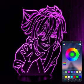 Акриловый светильник-ночник управление с телефона Горо Genshin tty-n001184