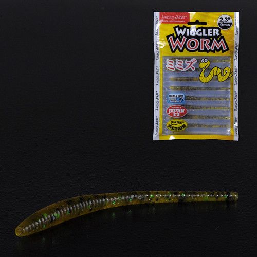 Слаги 2,3" съедобные искусственные LJ Лаки Джон Pro Series WIGGLER WORM 140153-PA19