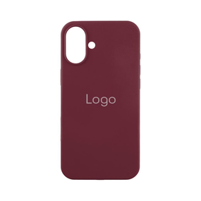 Чохол Silicone Case Full Size (AA) для iPhone 16 Колір 42.Maroon