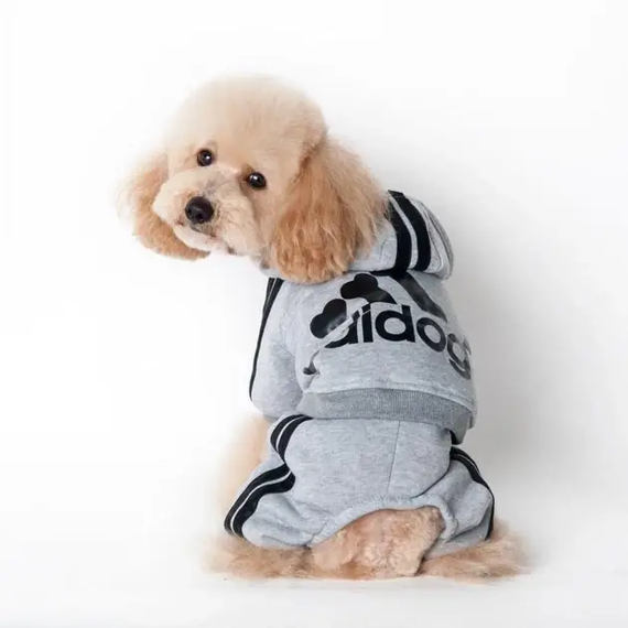 Костюм спортивний для собак Adidog Cірий M | Зображення 3
