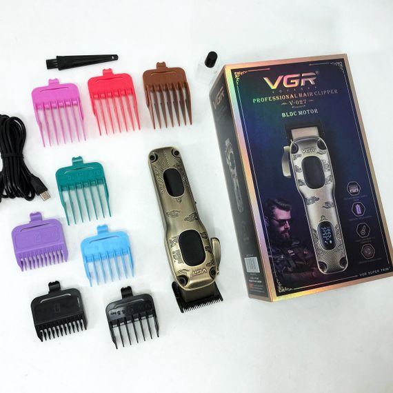 Профессиональная машинка для бритья головы VGR, Перезаряжаемый набор для стрижки волос OY-37 | Зображення 1