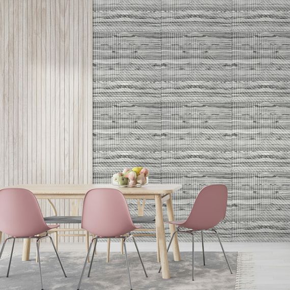 Самоклеюча декоративна 3D панель 500х500х5мм Бамбук Дерево Зебра SW-00002884 | Зображення 4