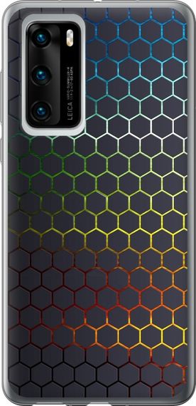 Чехол на Huawei P40 Переливающиеся соты "498u-1840-17620"