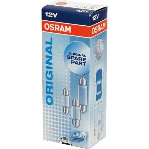Покажнена лампа розжарювання OSRAM 6461 C10W 36 mm 12 V SV8.5-8 5X10FS | Зображення 1