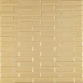 3D панель самоклеюча кладка жовто-пісочна 770х700х7 мм (032) SW-00000010