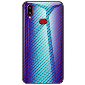 TPU+Glass чохол Twist для Samsung A10s блакитний