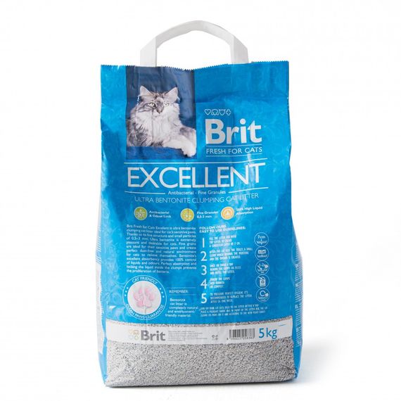 Наповнювач Brit Fresh Excellent Ultra Bentonite для котячого туалету бентонітовий 5 кг | Зображення 2