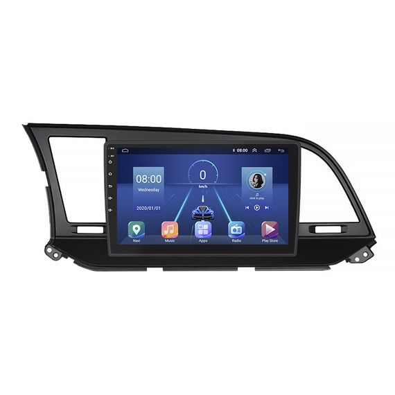 Штатная магнитола Lesko для Hyundai Avante VI 2015-н.в. экран 9" 2/32Gb 4G Wi-Fi GPS Top