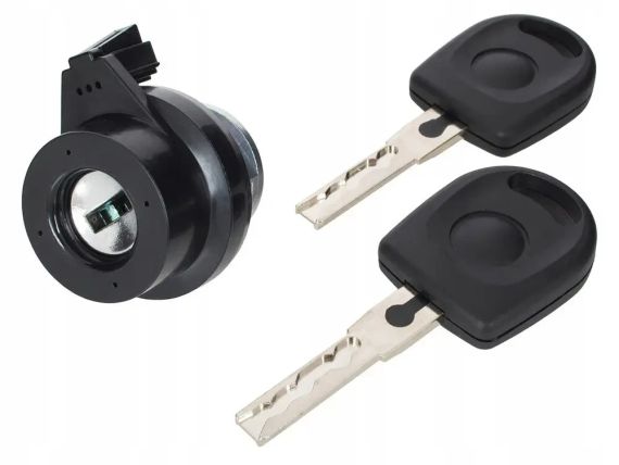 Skoda Octavia II (від 04-) личинка замка запалювання + 2 ключа 8E0905855A, Шкода Октавія 2