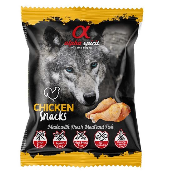 Ласощі для собак Alpha Spirit Chicken Snacks for Dogs з куркою 50 гр