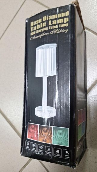 ОЧЕНКА! Декоративний LED світильник Crystal light, з пультом ДК/Акумуляторна лампа (Плохе паковання 3020) | Зображення 1