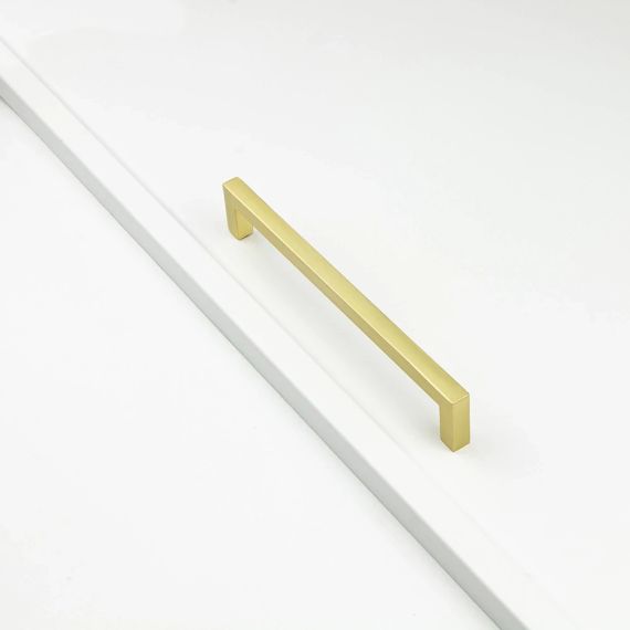 Ручка скоба мебельная, золото шлифованное | Зображення 1