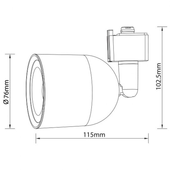 Светильник трековый LED "ARIZONA-10" 10W 4200 белый | Зображення 1