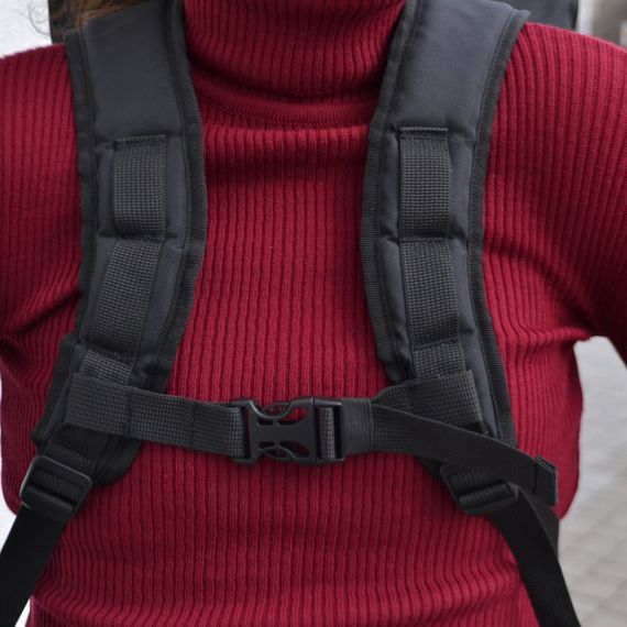 Міцний рюкзак для міста Roll Top, Жіночий однотонний рюкзак для ноута міського життя AG-16 | Зображення 1