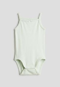 Дитяче боді-майка для дівчинки H&M 50 см Оливковий (25063003A2)