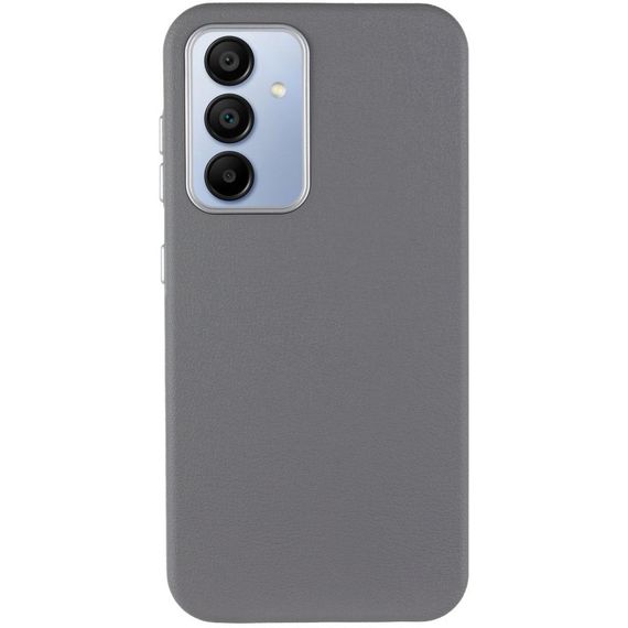 Шкіряний чохол Leather Case Metal Buttons для Samsung Galaxy S24+ / S25+ Titanium Gray | Зображення 1
