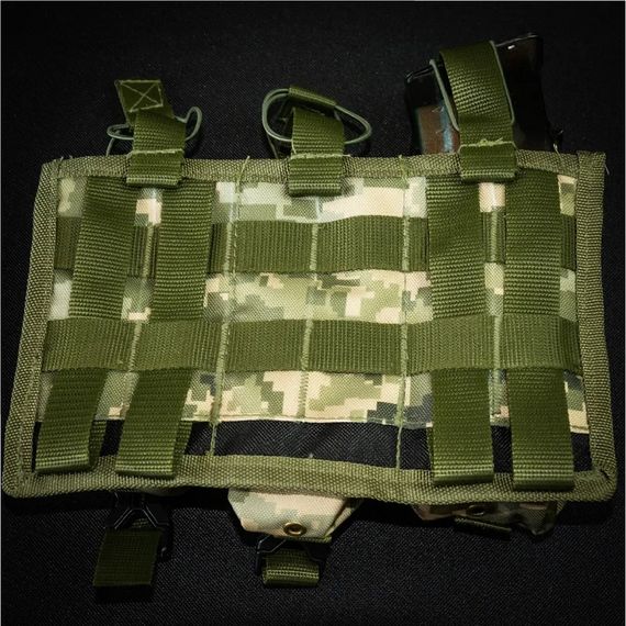 Подсумок для 6 магазинов АК Kirasa из кордуры пиксель (KI243) | Зображення 4