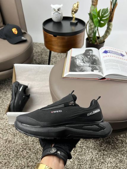 Кросівки Salomon Odyssey ELMT Advanced Black White (Gore-Tex) , В'єтнам 45 28,5-29 см | Зображення 8