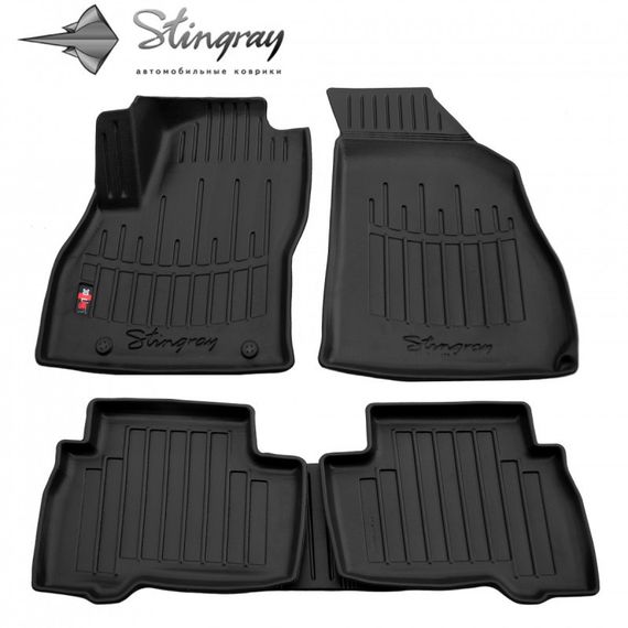 Килимки Stingray 3D (5 шт, поліуретан) для Fiat Fiorino/Qubo 2008↗ рр.