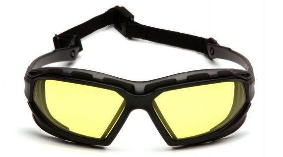 Окуляри захисні з ущільнювачем Pyramex Highlander-PLUS (amber) Anti-Fog, жовті | Зображення 1