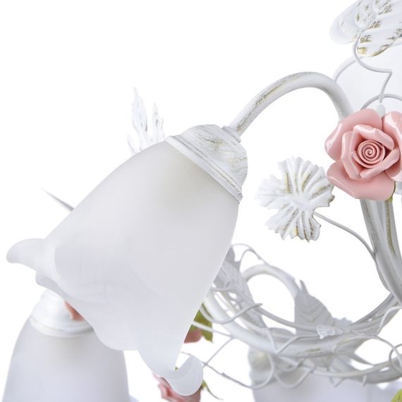 Люстра потолочная флористика E14 60W WH (BKL-502S/5) | Зображення 3