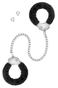 Поножи Fetish Tentation Adjustable metal and fur ankle cuffs sexstyle
