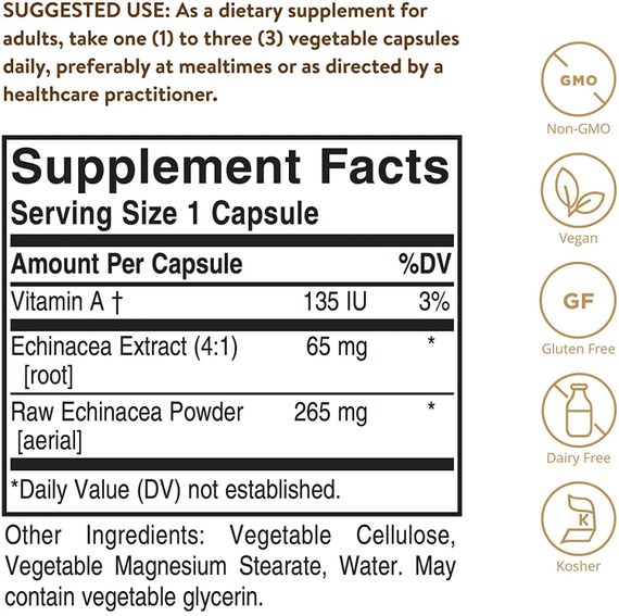 Эхинацея Solgar FP Echinacea 100 Veg Caps | Зображення 1