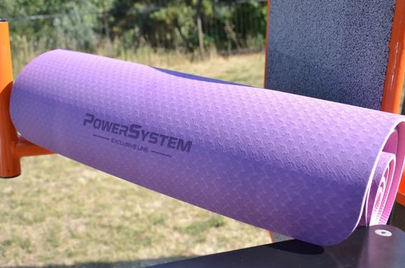 Килимок для йоги та фітнесу Power System PS-4060 TPE Yoga Mat Premium Purple (183х61х0.6) (4060PI-0) | Зображення 5