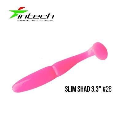 Силиконовая приманка, Съедобный силикон Intech Интеч Slim Shad 3,3"7 шт #28