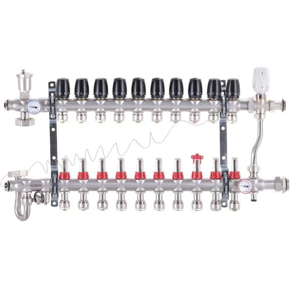 Коллектор со встроенным смеш. узлом Koer KR.S1013-10 1 "х10 SUS304 и евроконус 3/4-16 (KR2953)